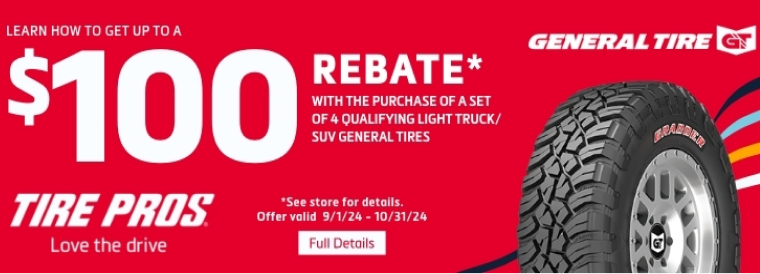 General Tire Special | Fort Washington Tire Pros and Auto Center